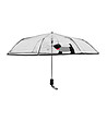 Прозрачен чадър с принт куче-0 снимка