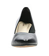 Черни дамски кожени обувки на ток Isidora за широко стъпало-3 снимка