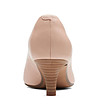Дамски кожени обувки в цвят пудра Linvale Jerica за широко стъпало-4 снимка