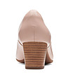 Дамски кожени обувки в розов нюанс Cosmo за широко стъпало-4 снимка