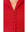 Ефектна червена клоширана рокля с памук Viviana-2 снимка