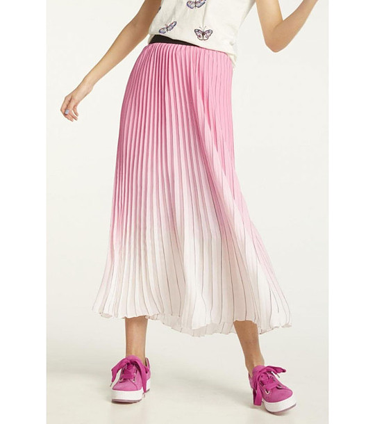 Плисирана пола в преливащи розово и бяло Adelisa за ръст до 160 см снимка