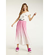 Плисирана пола в преливащи розово и бяло Adelisa за ръст до 160 см-1 снимка