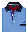Синя памучна мъжка блуза с яка Burton-2 снимка