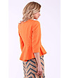 Дамско сако в оранжево с пеплум Nona-1 снимка