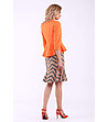 Дамско сако в оранжево с пеплум Nona-3 снимка