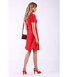Елегантна червена рокля Bernice-1 снимка