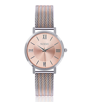 Дамски часовник в сребристо и розовозлатисто Stella снимка