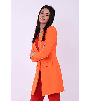 Оранжево дамско сако Shania снимка