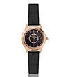 Розовозлатист дамски часовник с черна верижка Olivia-0 снимка