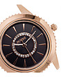 Розовозлатист дамски часовник с каишка в цвят мока Olivia-1 снимка