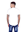 Памучна бяла мъжка тениска с щампа Mallan-1 снимка