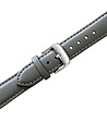 Сребрист дамски часовник със сива кожена каишка Stella-2 снимка