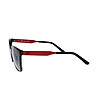 Дамски слънчеви очила в червено и черно-3 снимка