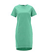 Зелена памучна рокля Hillie-1 снимка