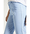 Светлосин дамски памучен панталон Monic за ръст 160-175 см-1 снимка