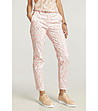 Дамски памучен панталон в розово и бяло Kanira за ръст 160-175 см-0 снимка