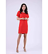 Червена рокля с изрязан гръб Aldona-0 снимка
