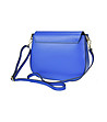 Синя дамска кожена чанта за рамо Zinera-1 снимка