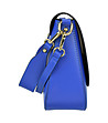 Синя дамска кожена чанта за рамо Zinera-2 снимка