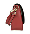 Елегантна кожена дамска чанта в червен нюанс Ofelia -2 снимка