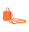 Мини оранжева дамска кожена чанта Dina-1 снимка