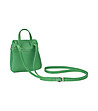 Малка зелена дамска кожена чанта Dina-1 снимка