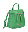 Малка зелена дамска кожена чанта Dina-2 снимка