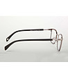 Черни мъжки метални рамки за очила -3 снимка