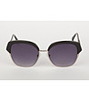 Дамски слънчеви очила в черно и сребристо-1 снимка