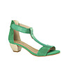 Зелени дамски велурени сандали Reli-1 снимка