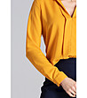 Дамска блуза Abbie в цвят горчица-4 снимка
