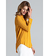 Дамска блуза в цвят горчица Alexandria-3 снимка