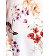 Дамска риза в цвят екрю с флорален принт Diana-4 снимка