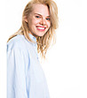 Дамска светлосиня блуза с лен Hilarie-2 снимка