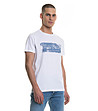 Бяла памучна мъжка тениска Pepiro-0 снимка