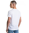 Бяла памучна мъжка тениска Pepiro-1 снимка