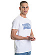 Бяла памучна мъжка тениска Pepiro-2 снимка