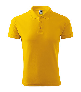 Мъжка блуза в жълто с памук Rino снимка