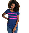 Дамска тениска в синьо и розово Edmi-1 снимка