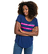Дамска тениска в синьо и розово Edmi-2 снимка