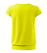 Дамска памучна тениска в жълт нюанс City-1 снимка