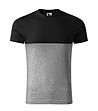 Мъжка памучна тениска в черно и сиво Zack-0 снимка