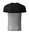 Мъжка памучна тениска в черно и сиво Zack-1 снимка