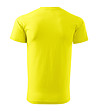 Жълта unisex памучна тениска Elino-1 снимка