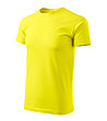 Жълта unisex памучна тениска Elino-2 снимка