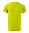 Мъжка памучна тениска в цвят лайм Elino-1 снимка