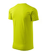 Unisex памучна тениска в цвят лайм Elino-3 снимка