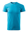 Синя unisex памучна тениска Elino-0 снимка