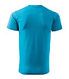 Синя unisex памучна тениска Elino-1 снимка